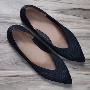 Everlane Black Textured Women's Flats